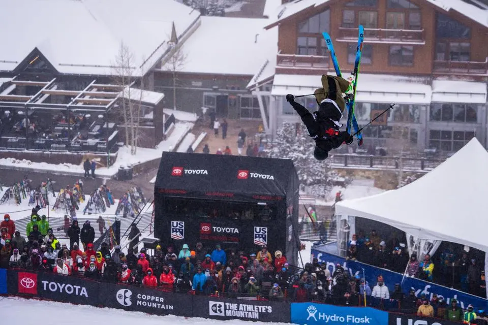 Lyman Currier competes at the US Grand Prix (Photo courtesy of Copper Moutain)