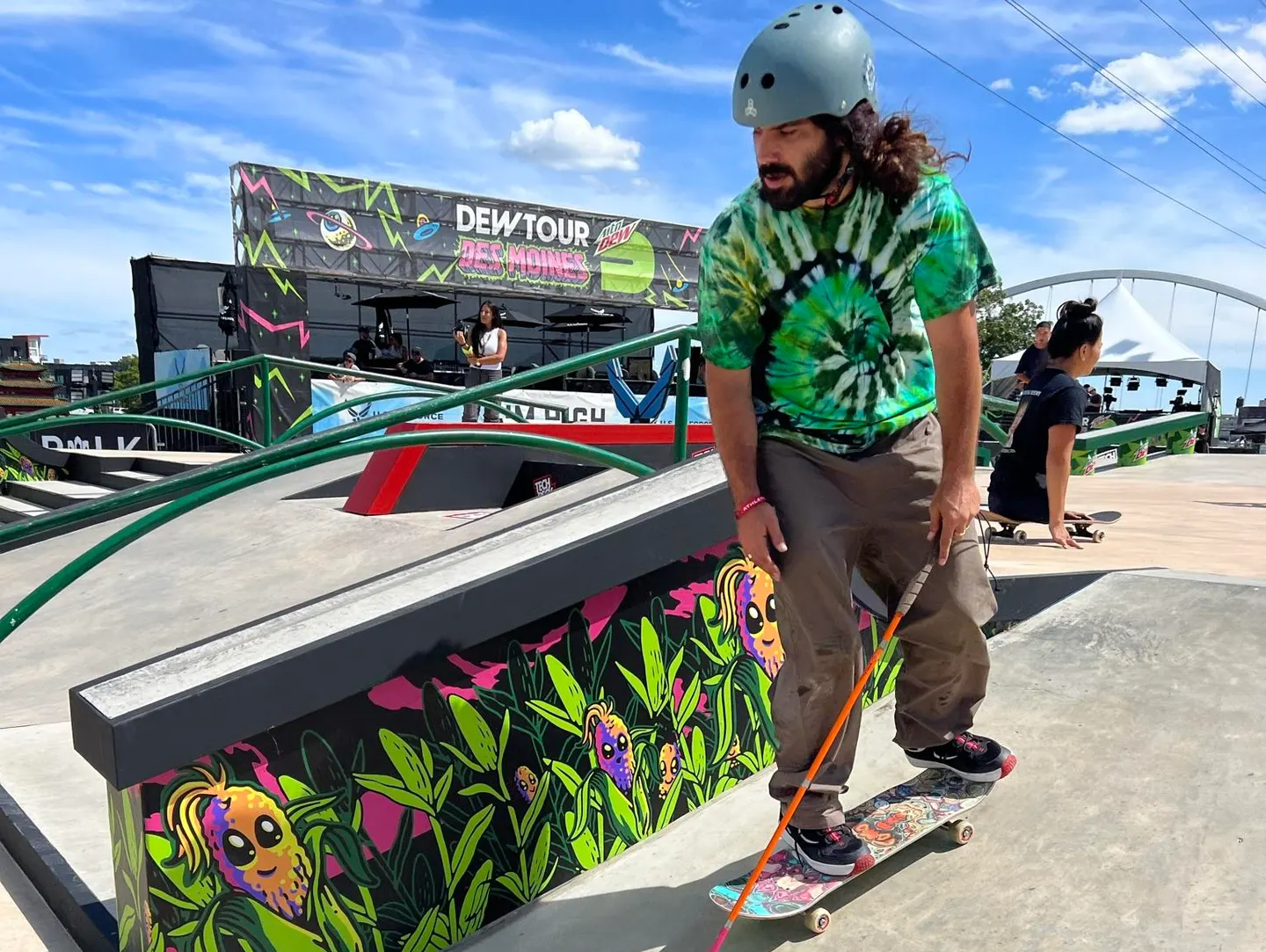 Anthony Ferraro skateboards at Dew Tour